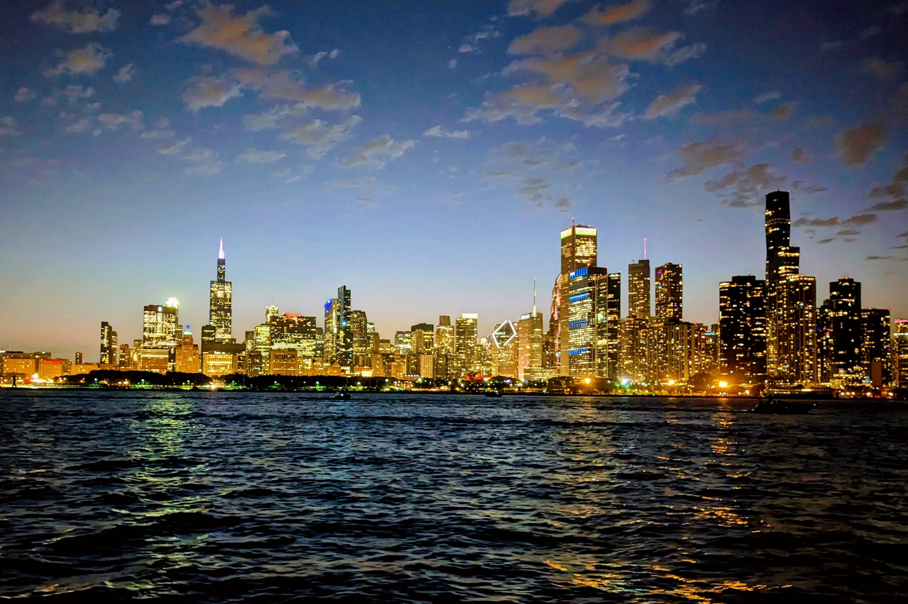 Chicago Skyline at night